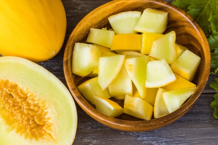 Canary melon contains potassium, a mineral that plays a key role in regulating blood pressure and supporting heart health.